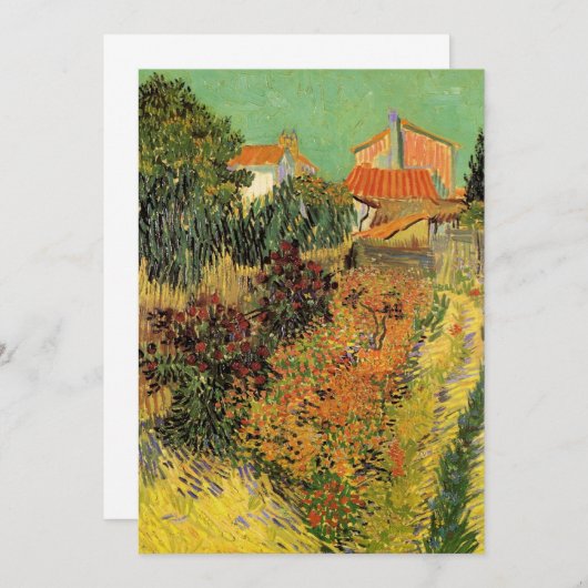 Garten Hinter einem Haus von Vincent van Gogh (Vorne/Hinten)