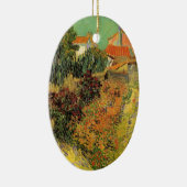 Garten Hinter einem Haus von Vincent van Gogh Keramikornament (Rechts)