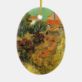Garten Hinter einem Haus von Vincent van Gogh Keramikornament