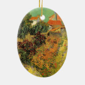 Garten Hinter einem Haus von Vincent van Gogh Keramikornament (Hinten)