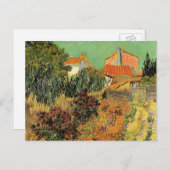 Garten Hinter einem Haus von Vincent van Gogh Postkarte (Vorne/Hinten)
