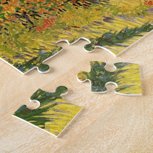 Garten Hinter einem Haus von Vincent van Gogh Puzzle (Seite)