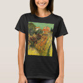 Garten Hinter einem Haus von Vincent van Gogh T-Shirt (Vorderseite)