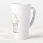 Garten-Igel mit Gänseblümchen Geburtstag Milchtasse (Rechte Ecke)
