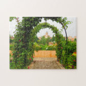 Garten im Alhambra, Granada, Spanien - Puzzlespiel Puzzle (Horizontal)