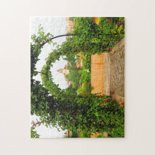 Garten im Alhambra, Granada, Spanien - Puzzlespiel Puzzle (Vertikal)