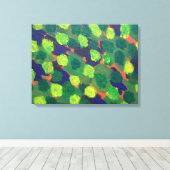 Gärten im Grünen Abstrakte Kunst Leinwanddruck (Insitu (Holzboden))