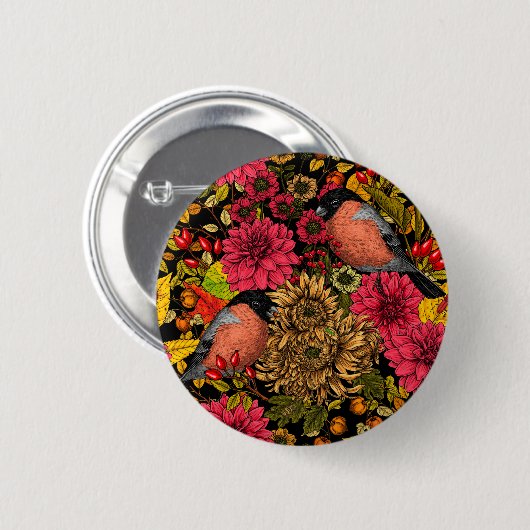 Garten im Herbst 2 Button (Vorne & Hinten)