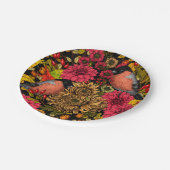 Garten im Herbst 2 Pappteller (Schrägansicht)