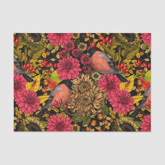 Garten im Herbst 2 Seidenpapier (Vorderseite)