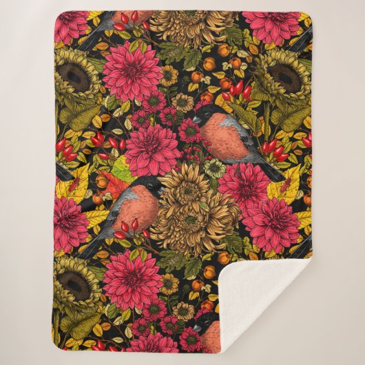 Garten im Herbst 2 Sherpadecke (Vorderseite)