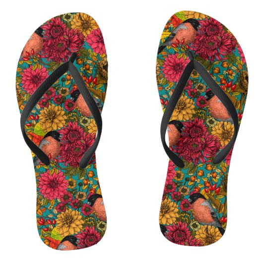 Garten im Herbst 3 Badesandalen (Fußbett)