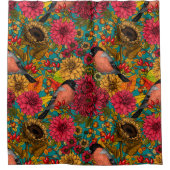 Garten im Herbst 3 Duschvorhang (Vorderseite)