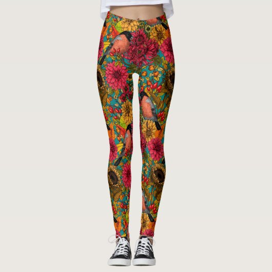 Garten im Herbst 3 Leggings (Vorderseite)