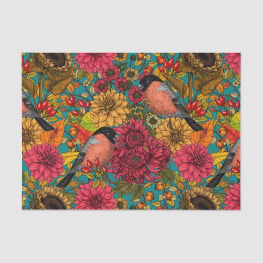 Garten im Herbst 3 Seidenpapier (Vorderseite)