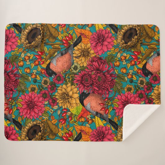 Garten im Herbst 3 Sherpadecke (Vorderseite (Horizontal))