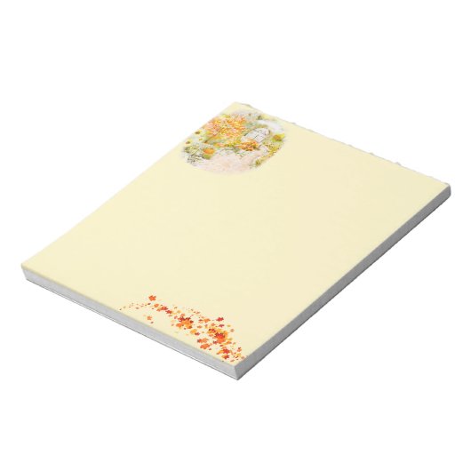 Garten im Herbst Notizblock (Rotiert)