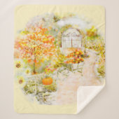 Garten im Herbst Sherpadecke (Vorderseite)