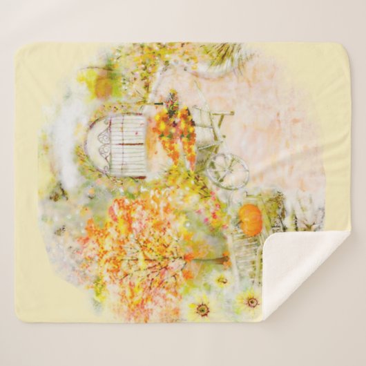 Garten im Herbst Sherpadecke (Vorderseite (Horizontal))