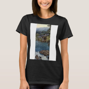 Garten im Sommer japanische Landschaft Unisex T-Shirt