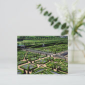 Garten im Villandry Chateau, Indre-et-Loire, Postkarte (Stehend Vorderseite)