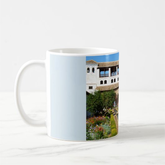 Garten in Alhambra Kaffeetasse (Links)