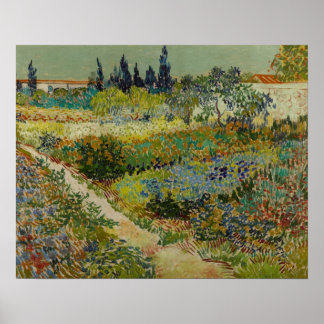 Garten in Arles (1888) von Van Gogh Poster
