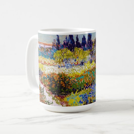 Garten in Arles, Van Gogh Kaffeetasse (Vorderseite Links)