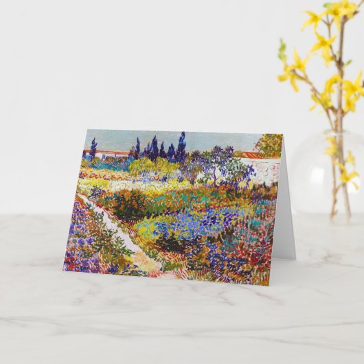 Garten in Arles, Van Gogh Karte (Gelbe Blume)