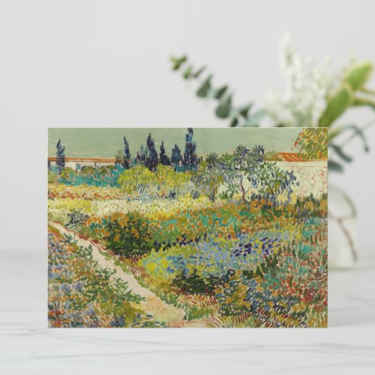 Garten in Arles | Vincent van Gogh (Stehend Vorderseite)