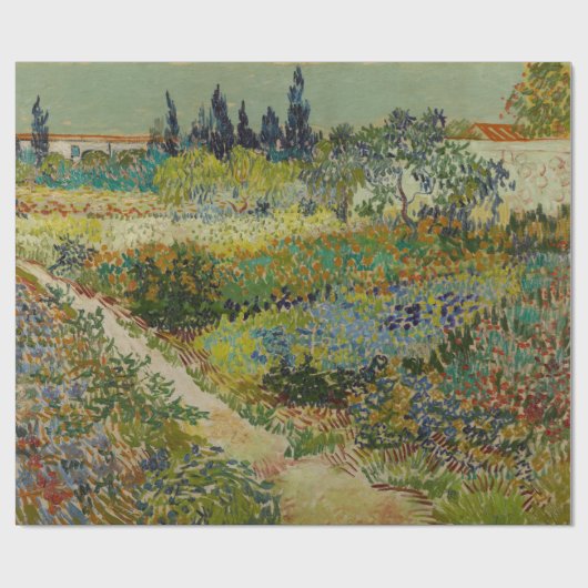 Garten in Arles - Vincent Van Gogh Geschenkpapier (Flach)