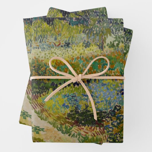 Garten in Arles - Vincent Van Gogh Geschenkpapier Set (Beispiel)
