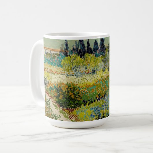 Garten in Arles | Vincent van Gogh Kaffeetasse (Vorderseite Links)
