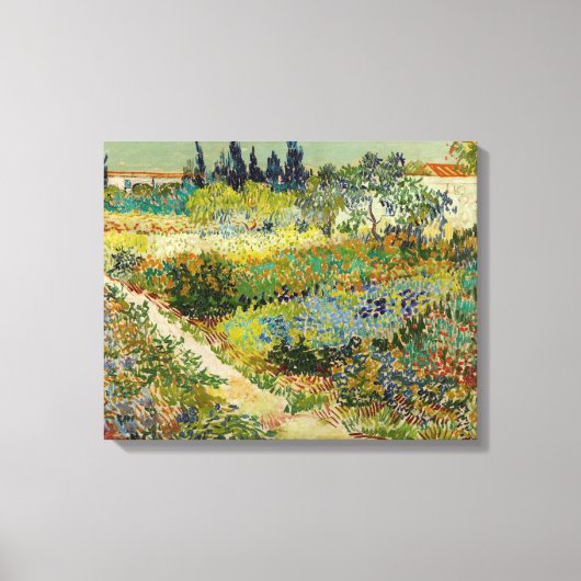 Garten in Arles | Vincent van Gogh Leinwanddruck (Vorderseite)