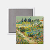 Garten in Arles | Vincent Van Gogh Magnet (Vorderseite/Rückseite)