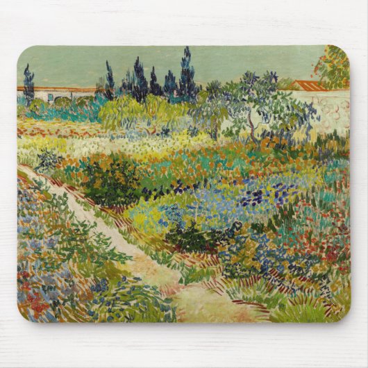 Garten in Arles | Vincent Van Gogh Mousepad (Vorne)