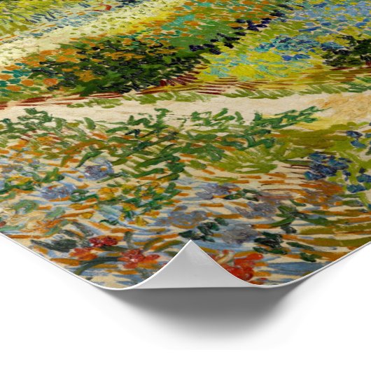 Garten in Arles | Vincent Van Gogh Poster (Ecke)