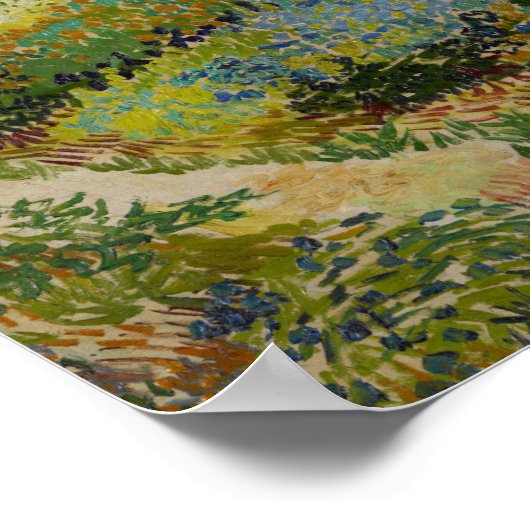 Garten in Arles - Vincent Van Gogh Poster (Ecke)