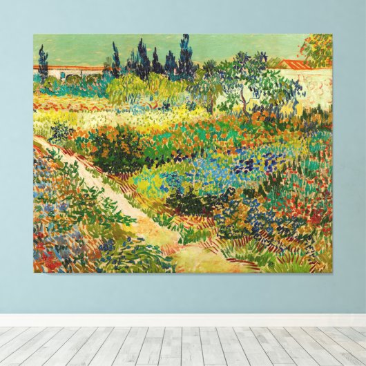Garten in Arles von Vincent Van Gogh (1888) Leinwanddruck (Insitu (Holzboden))