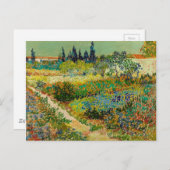 Garten in Arles von Vincent Van Gogh (1888) Postkarte (Vorne/Hinten)