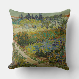 Garten in Arles von Vincent Van Gogh Kissen