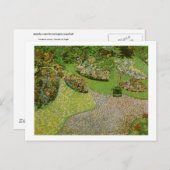 Garten in Auvers (F814) Van Gogh Fine Art Postkarte (Vorne/Hinten)