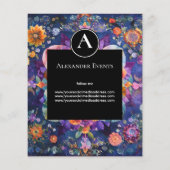 Garten in Bewegung | Florales Mandala-Design Flyer (Hinten)