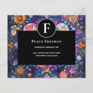 Garten in Bewegung Florales Mandala-Design Flyer