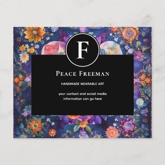 Garten in Bewegung | Florales Mandala-Design Flyer (Hinten)
