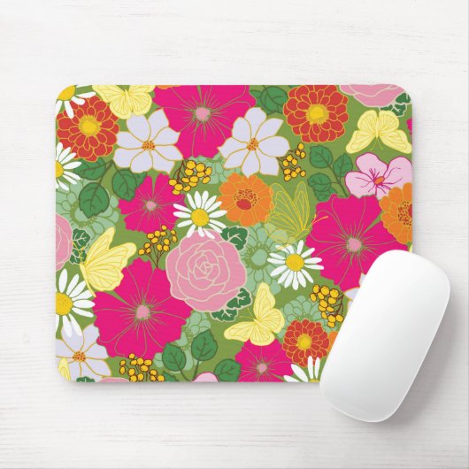 Garten in Bloom_Butterflies Maus Pad Mousepad (Mit Mouse)