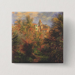 Garten in Bordighera - Claude Monet - c1900 Button
