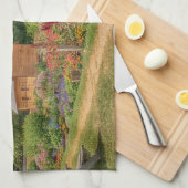 Garten in den Adirondacks Geschirrtuch (Viertel Falte)