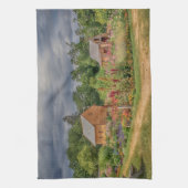 Garten in den Adirondacks Geschirrtuch (Vertikal)