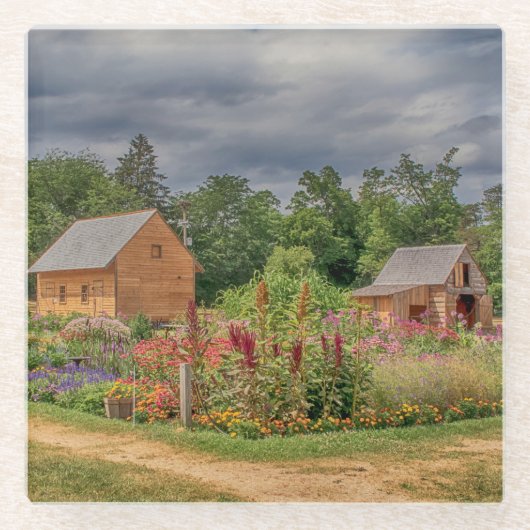 Garten in den Adirondacks Glasuntersetzer (Vorderseite)